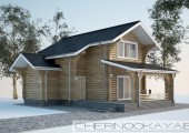 Проект деревянного дома №1583 с мансардой