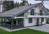 Готовый проект дома 208 кв.м // Артикул R-123-Д