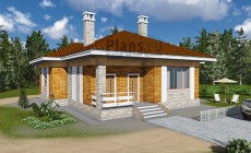 Проект бетонного дома 60-23