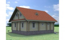деревянный домик 