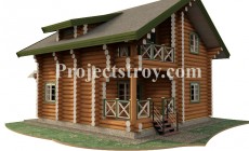 Популярный проект деревянного дома для дачи