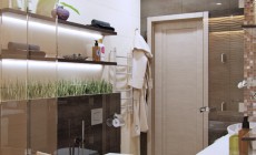 Ванная комната 8 кв. м в современном стиле
