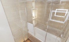 Ванная комната 8 кв. м в современном стиле
