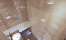 Ванная комната 6 кв. м в современном стиле для молодого человека