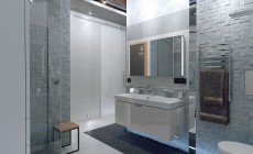 Ванная-сауна 10 кв. м в современном стиле