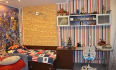 Детская комната в трехкомнатной квартире              