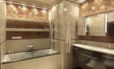 Ванная комната 7 кв. м в современном стиле