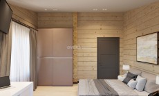 Дизайн проект деревянного загородного дома из бруса 300 кв м