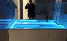 Столешница из искусственного камня Hi-Macs S303 Sapphire Lucent с подсветкой