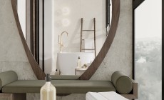 Ванная комната с панорамными окнами