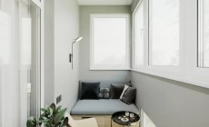 Дизайн-проект квартиры в стиле минимализм - Лоджия