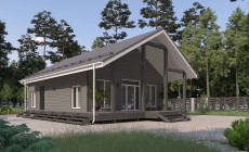 Проект каркасного дома 74 кв.м // Артикул ТА-338