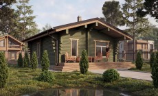 Дом из профилированного бруса 6.5х7.5 м