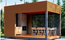 Готовый проект беседки 17 кв.м // Артикул R-191