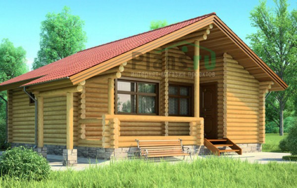 Проект деревянного дома 11-82