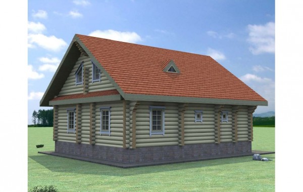 деревянный домик 