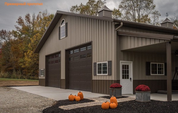 Готовый проект гаража 654 кв.м // Артикул  R-129