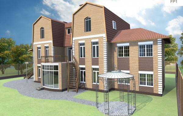 Готовый проект дома 300 кв.м // Артикул FP-1