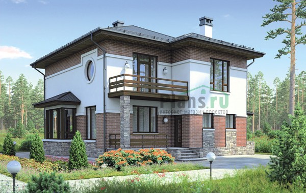 Проект бетонного дома 55-62