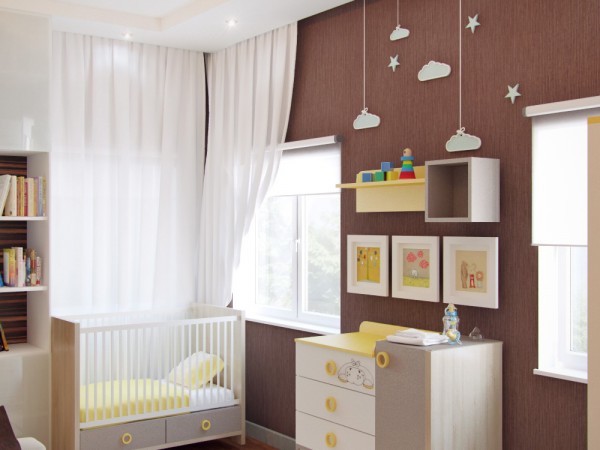 Детская комната 14 кв. м для малыша