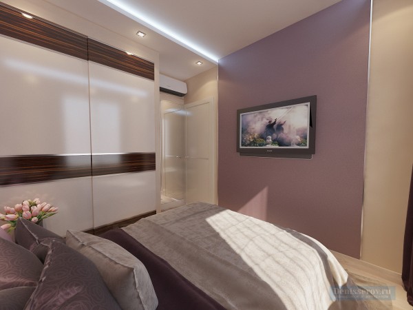 Спальная комната 10 кв. м в современном стиле для молодого человека