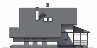 Проект бетонного дома 55-93 фасад