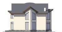 Проект бетонного дома 55-97 фасад