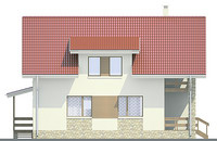 Проект бетонного дома 58-62 фасад