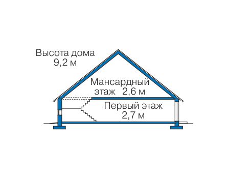 Проект бетонного дома 58-62 план