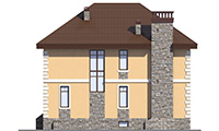 Проект бетонного дома 58-67 фасад
