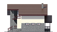 Проект бетонного дома 59-20 фасад