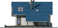 Проект кирпичного дома 70-37 фасад