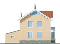 Проект кирпичного дома 70-38 фасад
