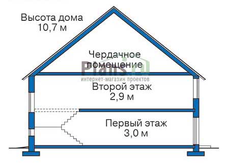 Проект кирпичного дома 70-38 план