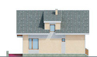 Проект кирпичного дома 70-43 фасад