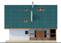 Проект кирпичного дома 70-46 фасад