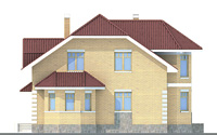 Проект кирпичного дома 70-48 фасад