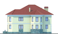 Проект кирпичного дома 70-54 фасад