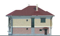 Проект кирпичного дома 70-61 фасад
