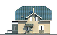 Проект кирпичного дома 70-62 фасад