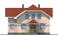 Проект кирпичного дома 70-67 фасад