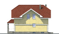 Проект кирпичного дома 70-71 фасад
