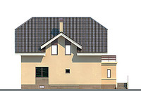 Проект кирпичного дома 70-76 фасад