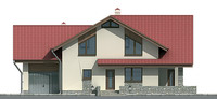 Проект кирпичного дома 70-79 фасад