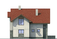 Проект кирпичного дома 70-82 фасад