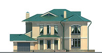 Проект кирпичного дома 70-83 фасад