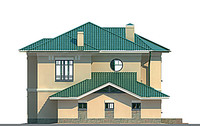 Проект кирпичного дома 70-83 фасад
