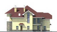 Проект кирпичного дома 70-84 фасад