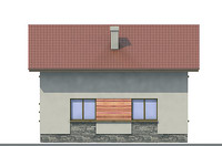 Проект кирпичного дома 70-89 фасад