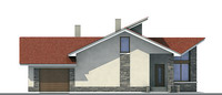 Проект кирпичного дома 70-93 фасад